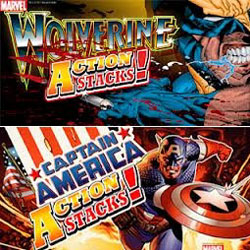 Captain America и Wolverine - игровые автоматы из новой серии Action Stacks