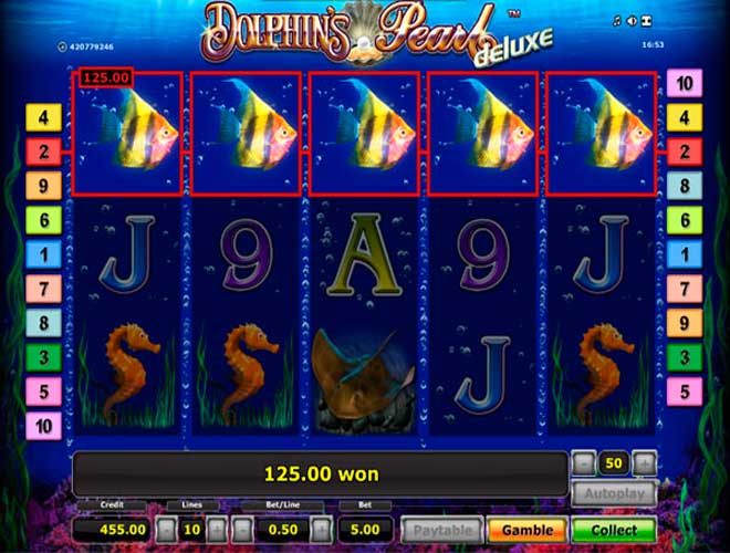 Игровой слот Dolphin's Pearl Deluxe (Дельфин) бесплатно