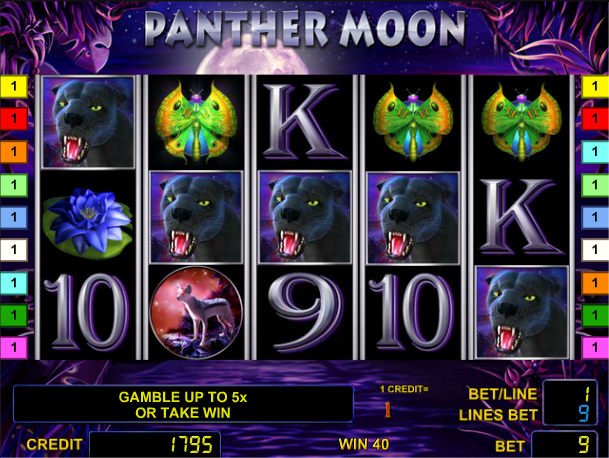 Игровой автомат Panther Moon (Лунная Пантера)