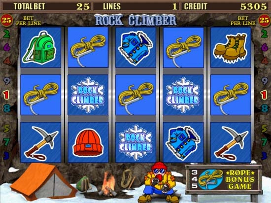 Rock Climber — бесплатный игровой автомат Скалолаз