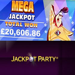 В онлайн казино Jackpot Party игрок выиграл джекпот на сумму 20 000 евро