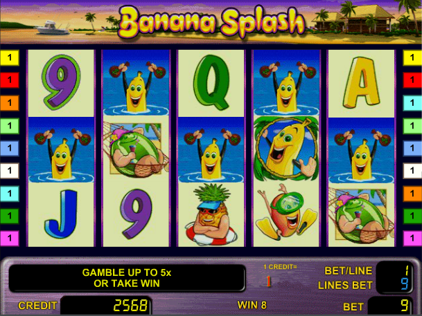 Играть в автомат Banana Splash (Банановый Взрыв)
