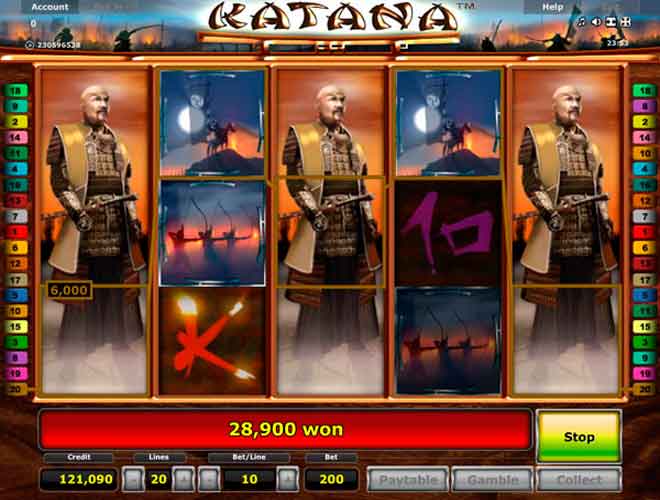 Бесплатный игровой автомат Katana (Катана)