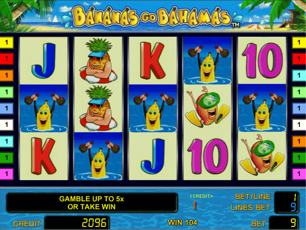 Игровой автомат Bananas go Bahamas (Бананы)
